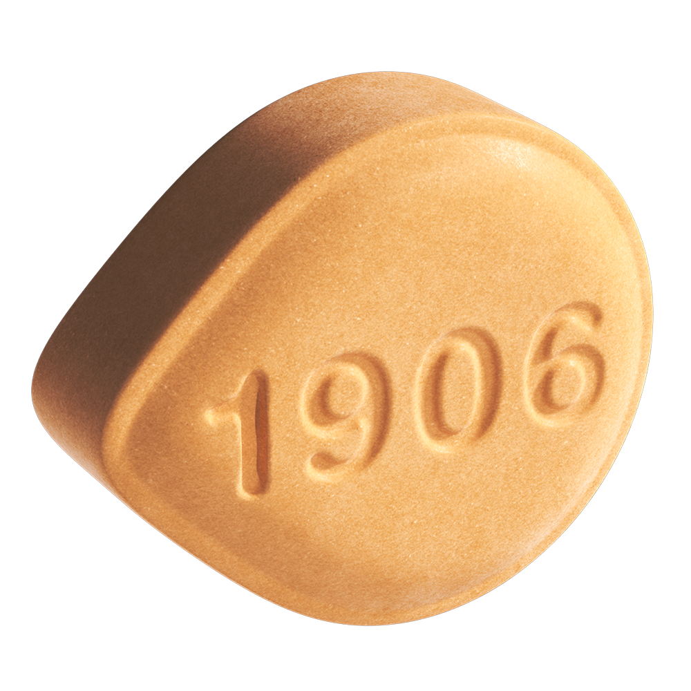1906 Bliss is a golden, heart-shaped edible designed to promote relaxation and happiness.