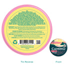 Camino Watermelon Lemonade Bliss gummies featuring 5mg THC per gummy, 100mg total, in a colorful tin packaging.