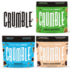 Crumble Bundle featuring chocolate chip cookies, brookie bars, and cookies n' cream brownies with a 28% savings offer.