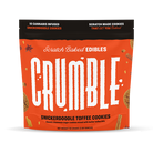 Crumble Snickerdoodle Toffee Cookie package featuring cannabis-infused cookies with cinnamon and toffee bits.