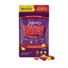 Joy Bombs Original Fruit hemp chews featuring 50mg THC with four flavors: strawberry, lemon, grape, and fruit punch.