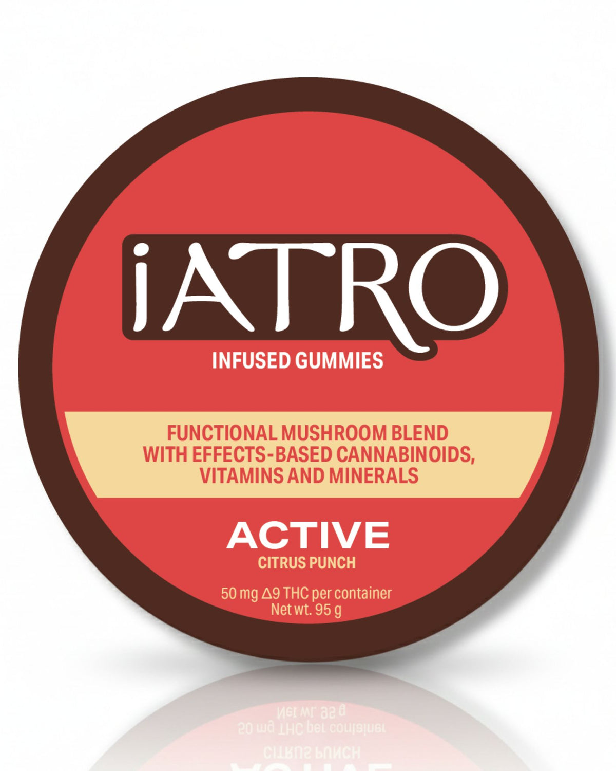 iATRO Active Citrus Punch 50mg gummies package