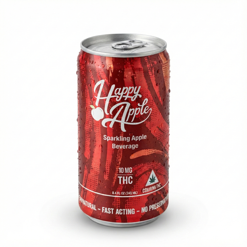 Happy Apple - Sparkling Cider Beverage - 10mg THC (4 pack)