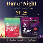 Wana Day & Night Bundle with Raspberry Limeade and Fast Asleep gummies